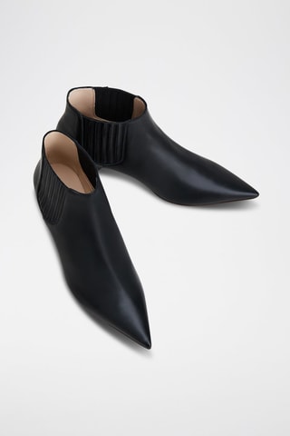 Bottines en cuir - Noir