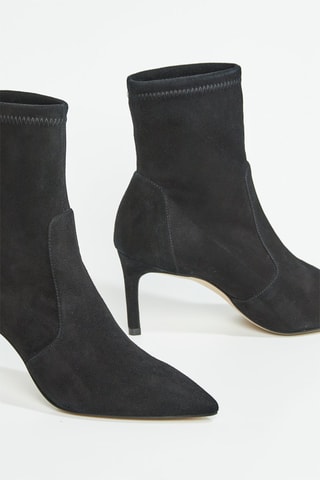 Bottines en cuir de chèvre Cling - Noir