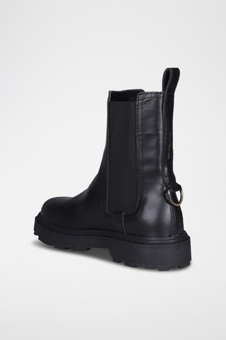 Bottines Chelsea en cuir - Noir