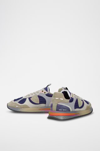 Baskets en cuir - Bleu