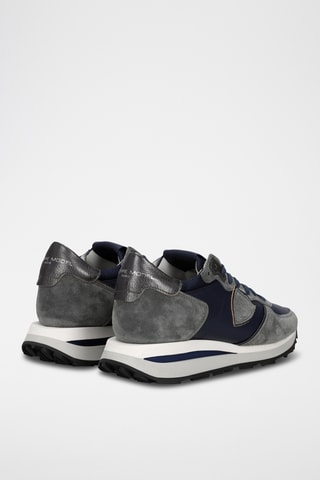 Baskets en cuir - Bleu marine