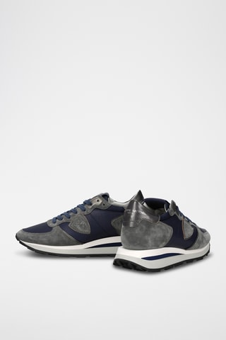 Baskets en cuir - Bleu marine