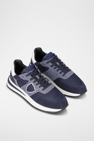 Baskets en cuir - Bleu marine