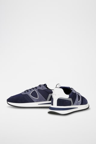 Baskets en cuir - Bleu marine