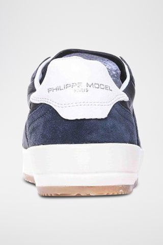 Baskets en cuir - Bleu marine