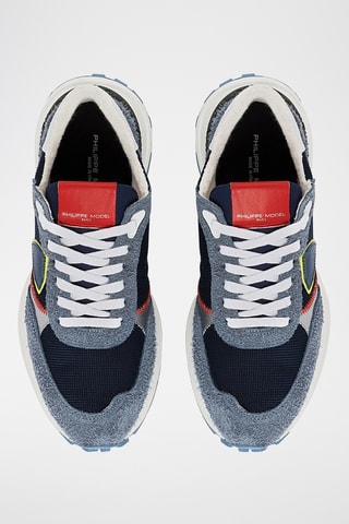 Baskets en cuir - Bleu marine