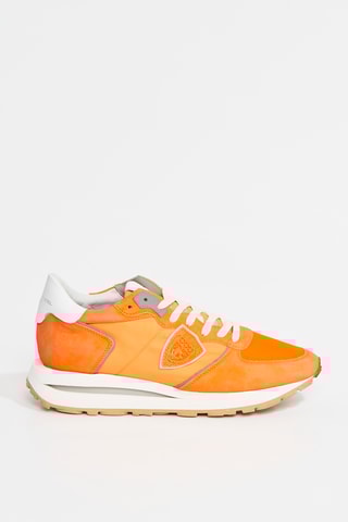 Baskets en cuir Mondial Neon - Orange