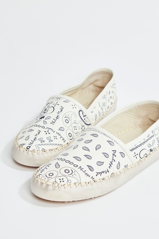 Espadrilles en cuir Paisley - Ecru