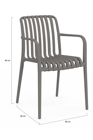 4 chaises Oviedo - 56 x 58 x 80 cm
