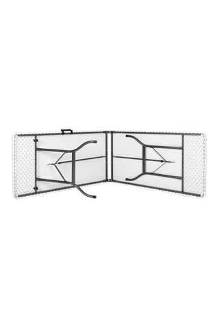 Table pliable - Blanc et anthracite - 180 x 72 x 70 cm