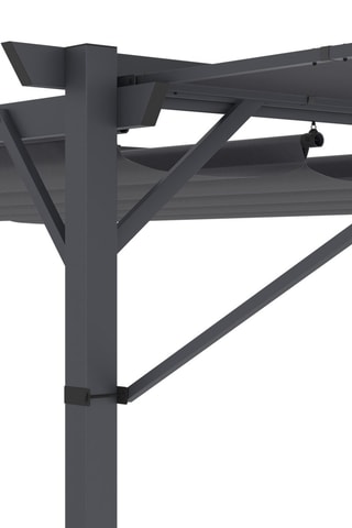 Auvent inclinable pour pergola Marina - 250 x 2 x 150 cm