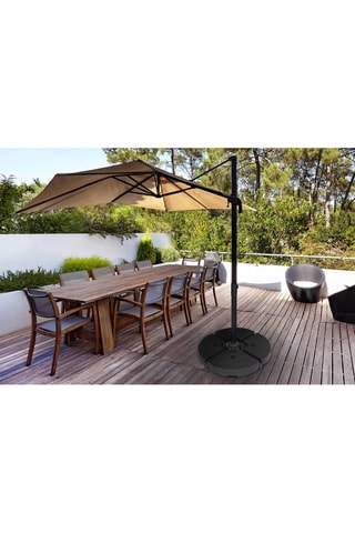 4 dalles de parasol - 48 x 48 x 7,5 cm