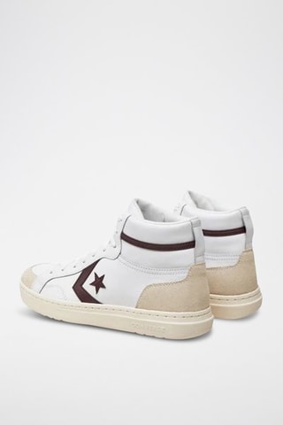 Baskets montantes en cuir - Blanc