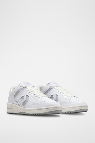 Baskets en cuir Weapon Enfant - Blanc et gris