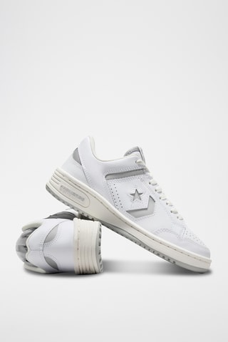 Baskets en cuir Weapon Enfant - Blanc et gris