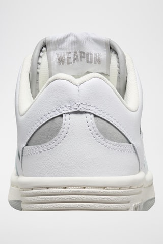 Baskets en cuir Weapon Enfant - Blanc et gris