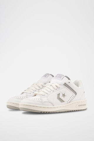 Baskets en cuir Weapon - Blanc et gris