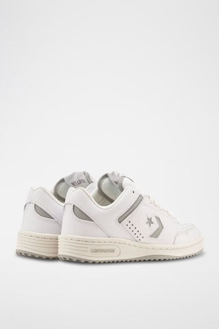 Baskets en cuir Weapon - Blanc et gris