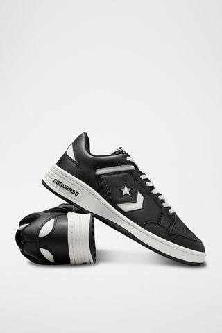 Baskets en cuir Weapon - Noir et blanc