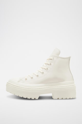 Baskets montantes compensées Chuck Taylor All Star Lugged Heel - Blanc
