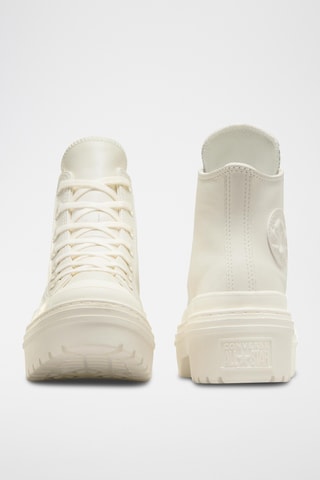 Baskets montantes compensées Chuck Taylor All Star Lugged Heel - Blanc