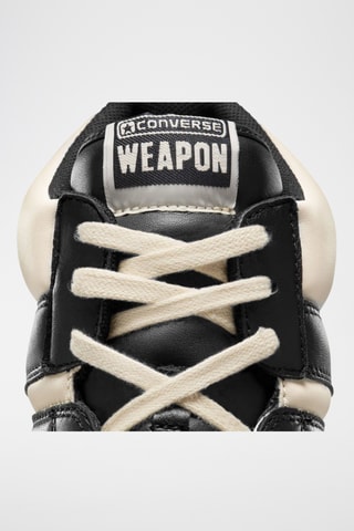 Baskets montantes en cuir Weapon - Noir et blanc