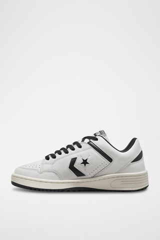 Baskets en cuir Weapon - Blanc et noir