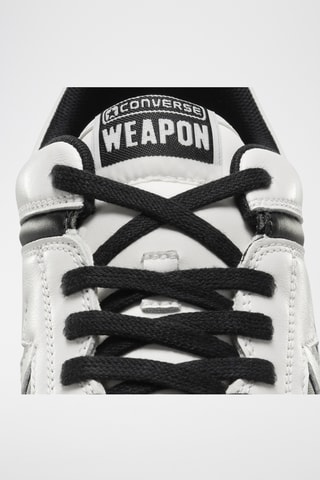 Baskets en cuir Weapon - Blanc et noir