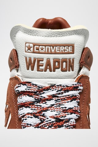 Baskets en cuir Weapon - Marron et blanc