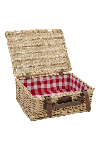 Geruite Handkoffer - Rood en Wit