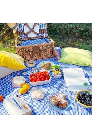 Rechthoekig Kleed XL - Blauw - 140 x 280 cm