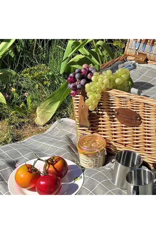 Rechthoekig Kleed XL Concorde - Grijs - 140 x 280 cm