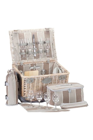 Picknickmand Polo Club - 4 Personen