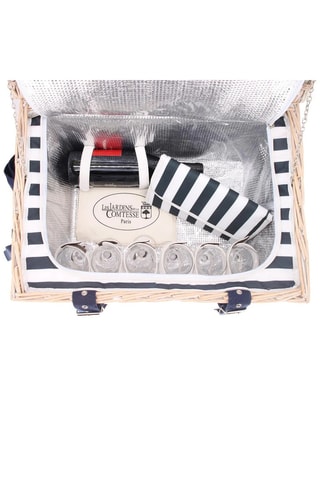 Rotan Mand Marine - 6 Personen