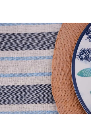 Vierkant Kleed - Blauw - 140 x 140 cm