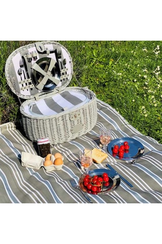 Vierkant Kleed Versailles - Grijs - 140 x 140 cm