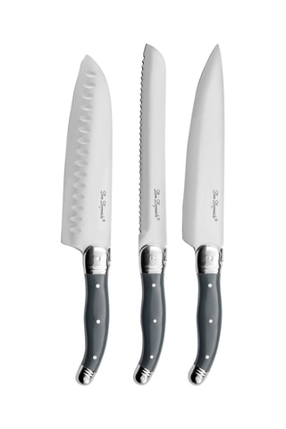 3 couteaux de cuisine en acier inoxydable 13/0 Tradition BBQ