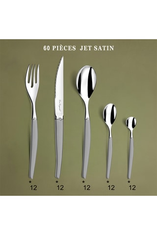 Roestvrijstalen 13/10 Bestekset Jet Sablé - 60-delig