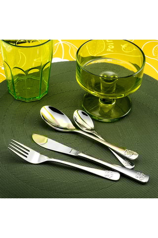 Roestvrijstalen Kinderbestekset 18/10 TEDDY - 4-delig