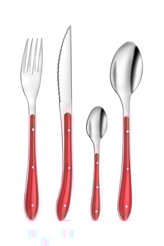 Roestvrijstalen 13/10 Bestekset 13/ 0 Bistro 1-2-3 - 24 Stuks