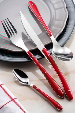 Roestvrijstalen 13/10 Bestekset 13/ 0 Bistro 1-2-3 - 24 Stuks