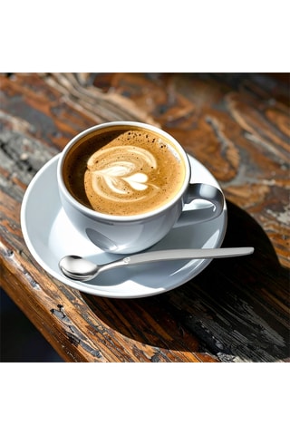 6 Espressolepels en 6 Long Drink Lepels Jet