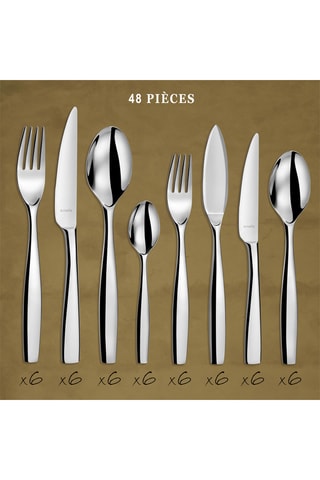 Roestvrijstalen Bestekset Wallis - 42-delig