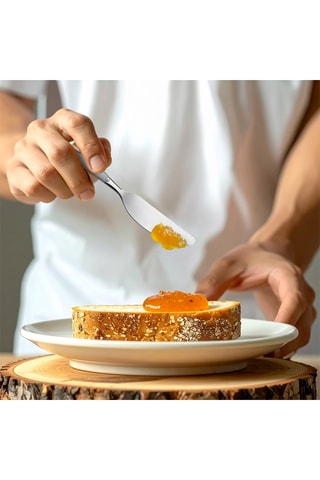 6 Roestvrijstalen Botermessen Jet Satin