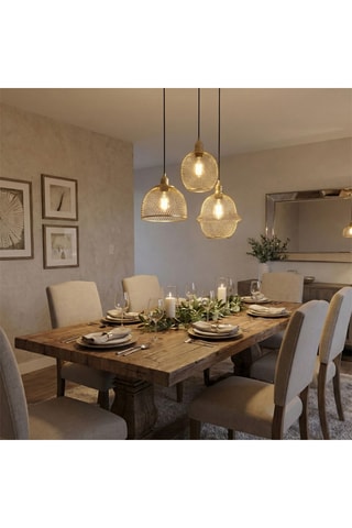 Hanglamp - Goudkleurig - 3 x 40 W