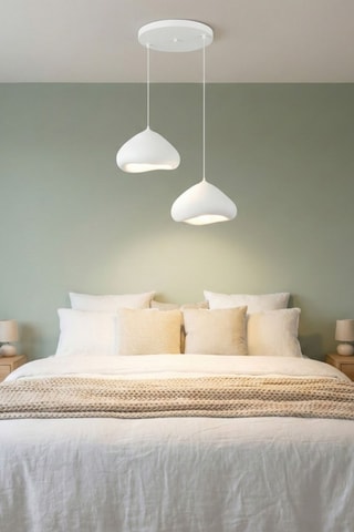 Hanglamp - Wit - 2 x 40 W