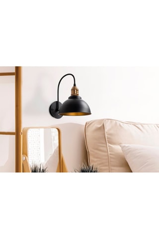 Wandlamp Varzan - Zwart - 15 W