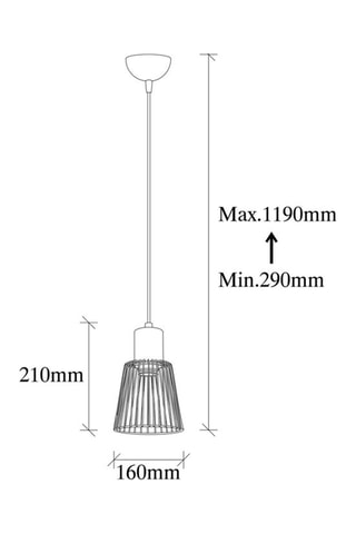 Hanglamp - Zwart - 40 W
