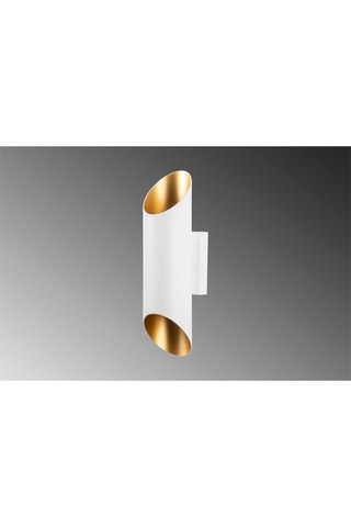 Wandlamp Cut - Wit en Goudkleurig - 2 x 10 W