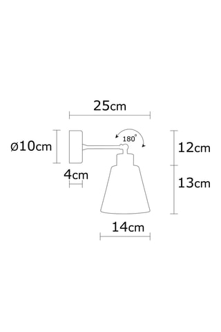 Wandlamp Manavgat - Bronskleurig - 40 W